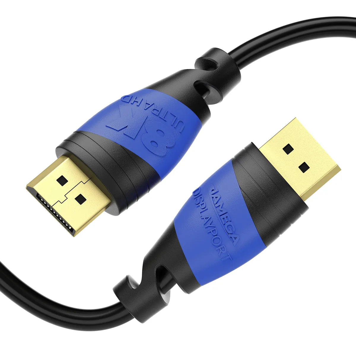 Displayport Kabel 1.4 Plug Schwarz/Blau - Variation