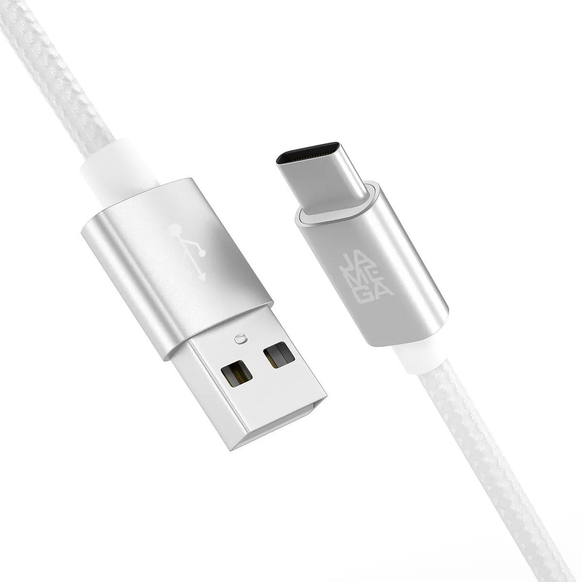 USB-C - USB A | Nylon + Metal Shell | *NEW MODEL* - White - Variante "eBW"