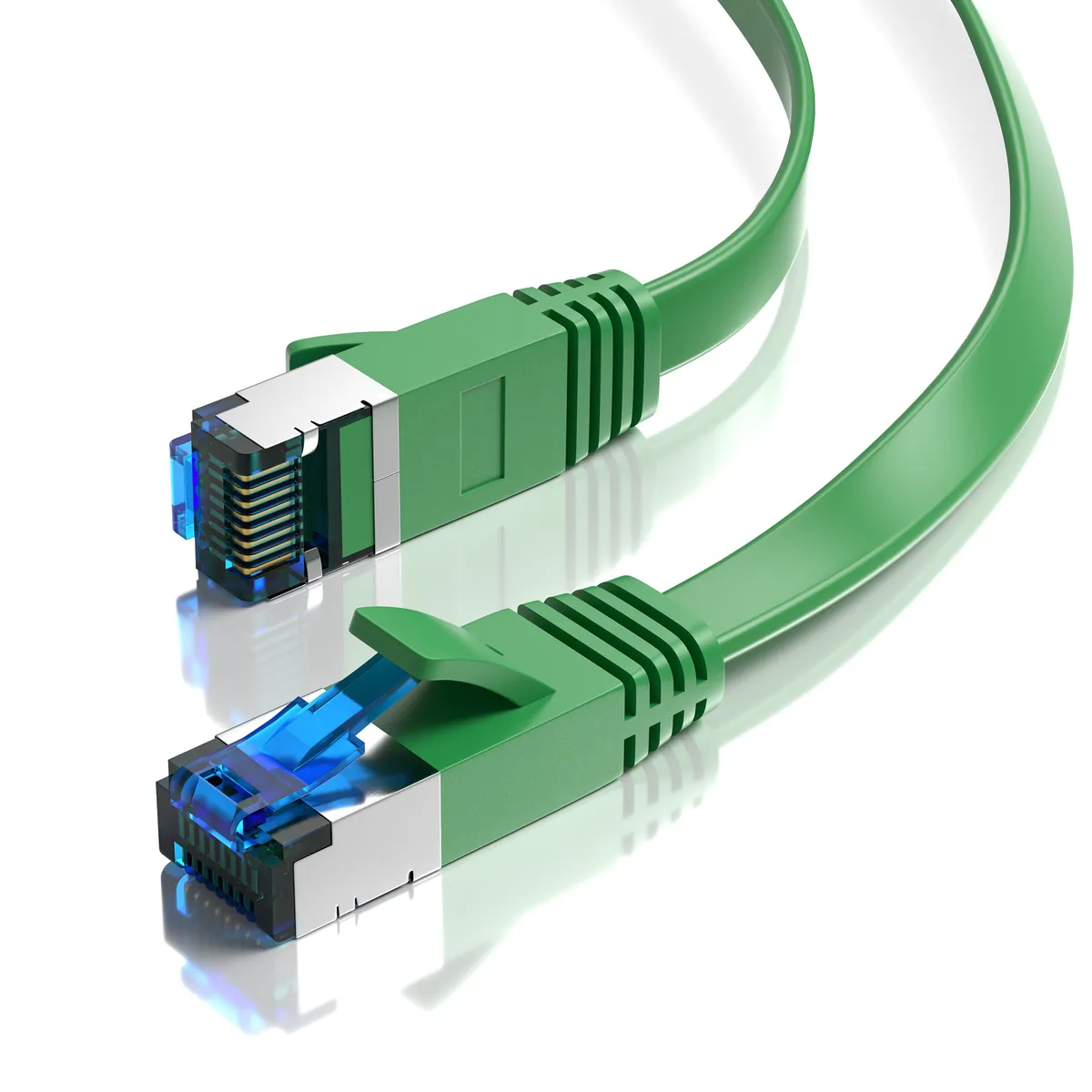 CAT 7 Patchkabel FLACH - GRÜN - Variante