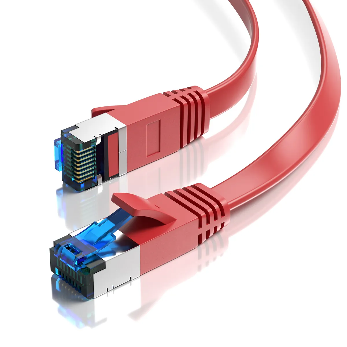 CAT 7 Patchkabel FLACH - ROT - Variante