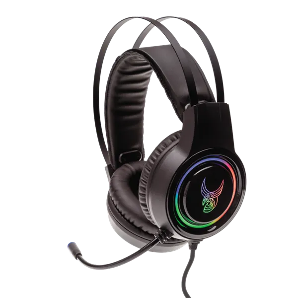L33T Gaming GJALLARHORN 50mm RGB Gaming Headset – Schwarz