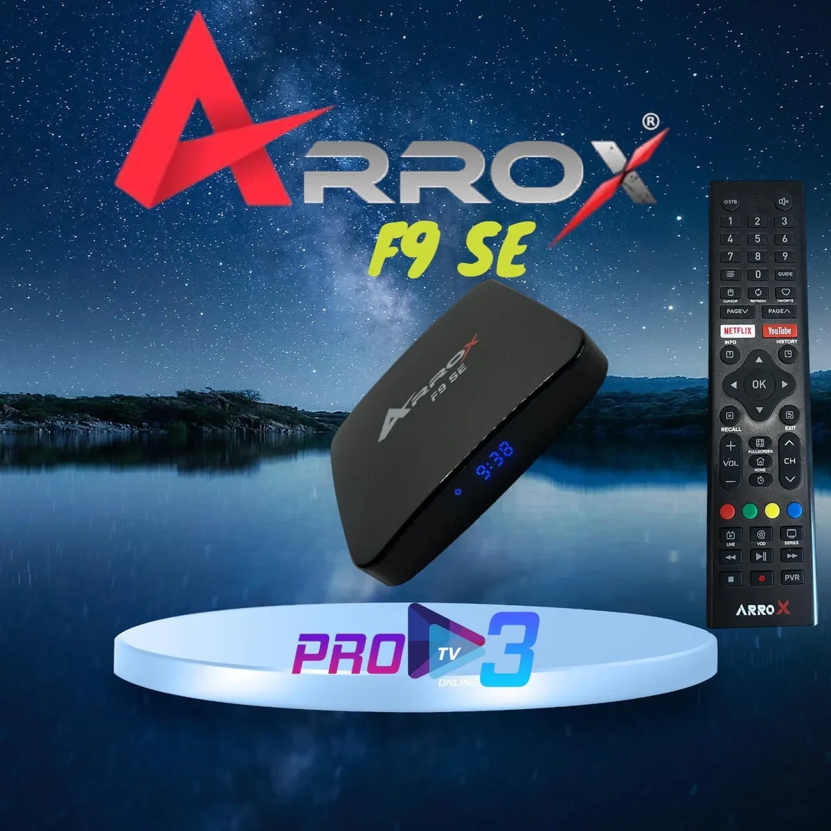 AKTION ArroX F9 SE Receiver 8K 30FPS, 4K 60FPS Android 9.0 Dual Wifi Streaming Box