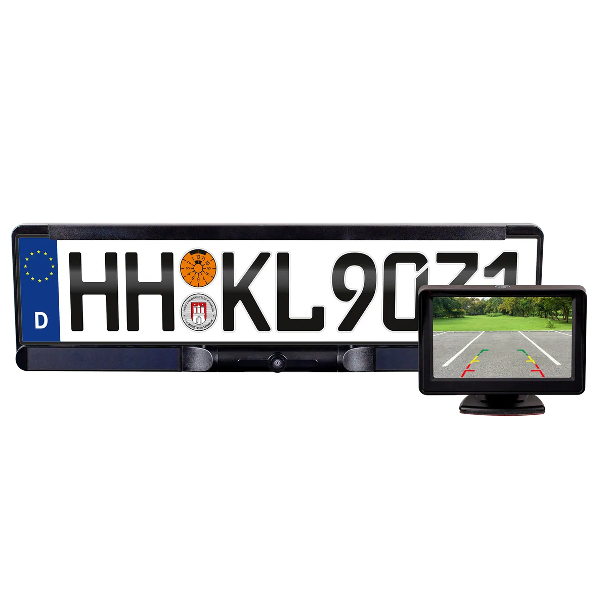 Rückfahrkamera RC-300WS – Solarbetriebene Kamera mit Monitor & einfacher Montage