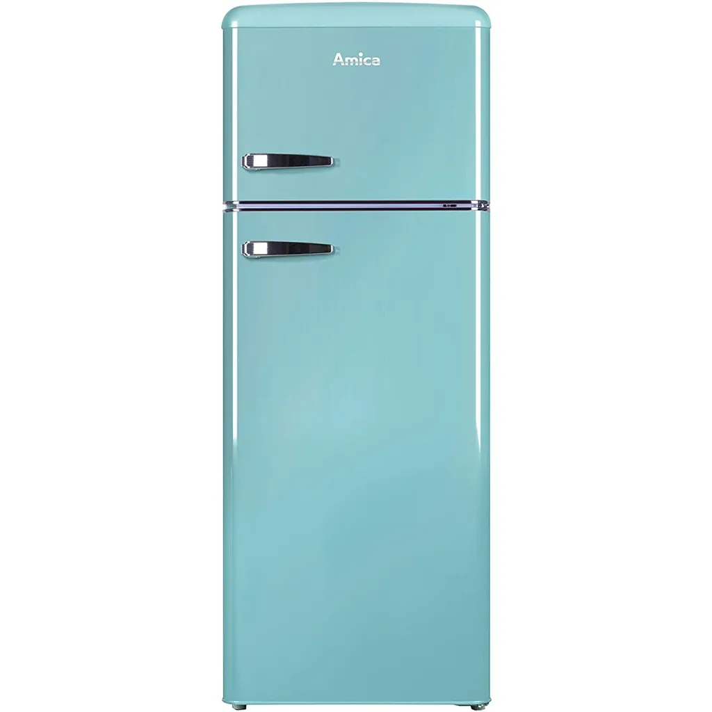 Amica KGC15632T Kühl-/Gefrierkombination Retrodesign türkis