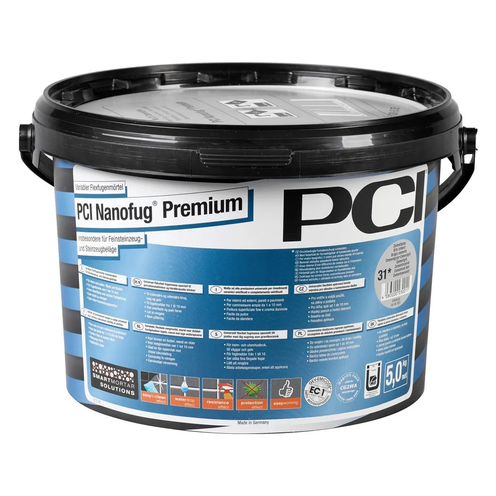 PCI Nanofug Premium Flexfugenmörtel 5kg Weiß