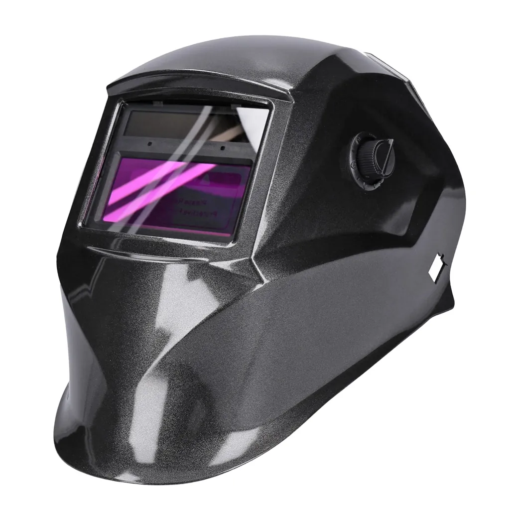 TP Automatik Solar Schweißhelm mit UV-Schutz, auto Verdunkelung, Feuerhemmend, schnelle Schaltzeiten- Metal (1600-A)