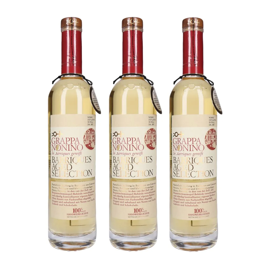 Nonino Grappa Barriques aged Selection 3 x 0,5 L