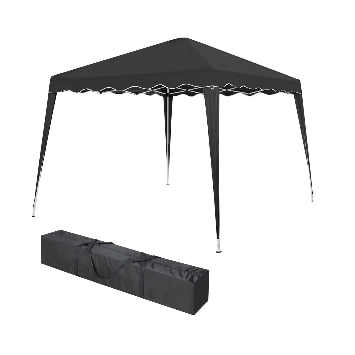 TP Faltpavillon 3x3m inkl. Aufbewahrungstasche wasserabweisend & UV-Schutz 50+ Grau