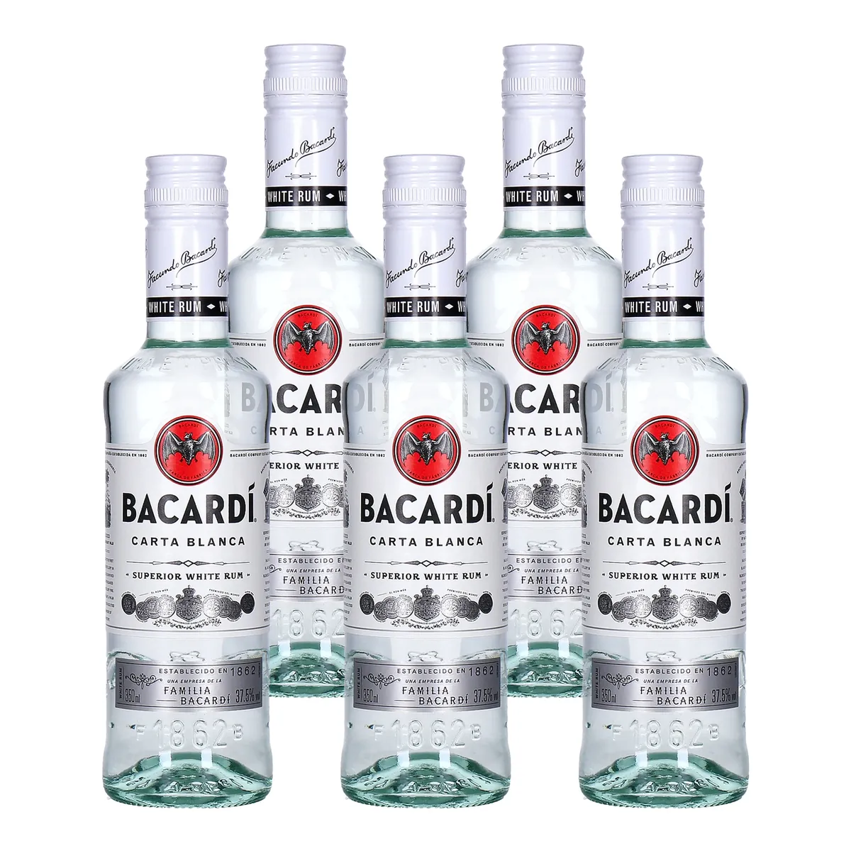 Bacardi Carta Blanc Rum 5 x 0,35 L