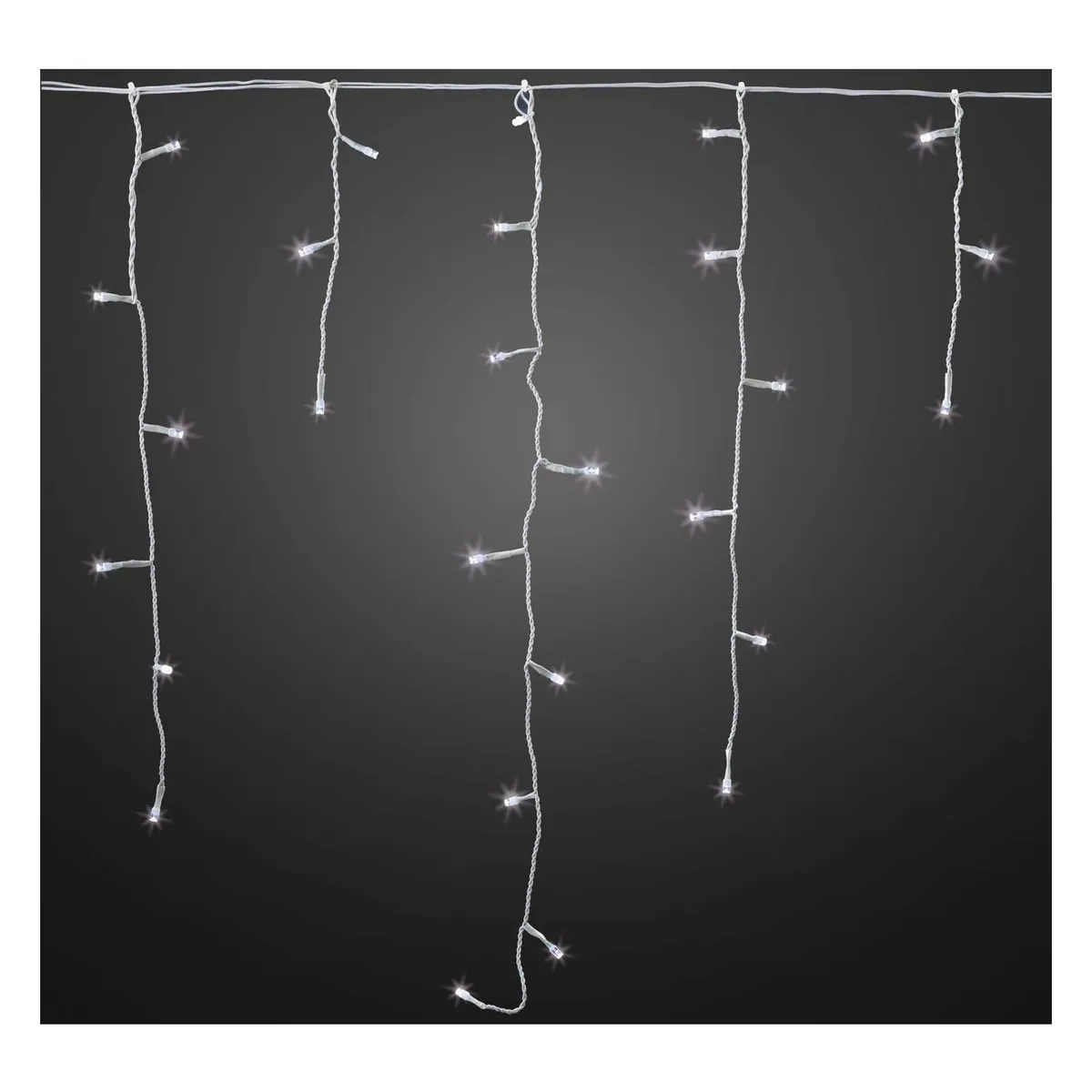 Hellum LED-App Eislichtvorhang warm-weiß 578263