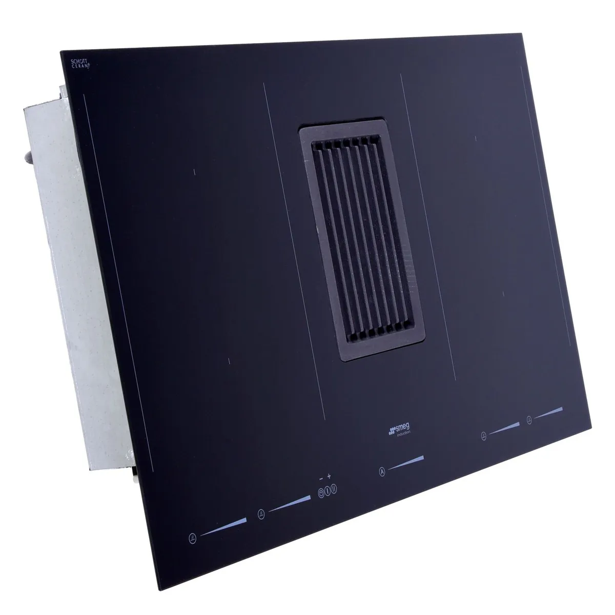 Smeg HOBD682D1 Induktionskochfeld mit integriertem Muldenlüfter A+++
