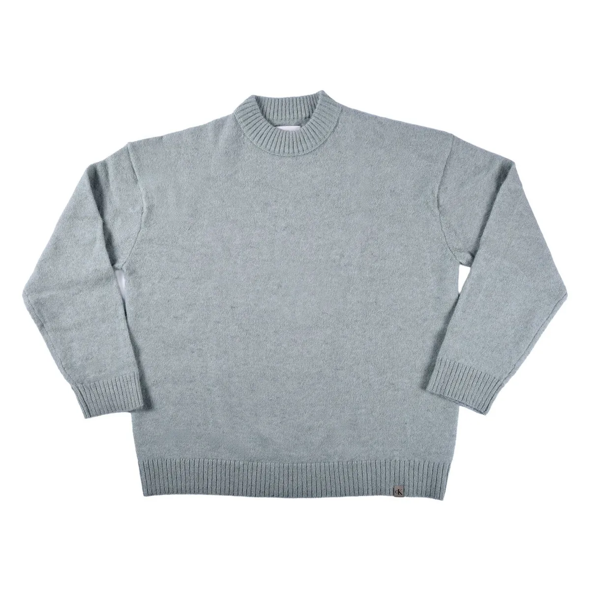 Calvin Klein Jeans Damen Pullover Regular Fit Pastellgrün L
