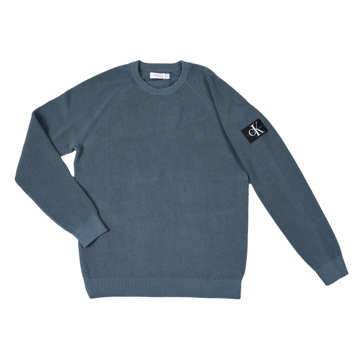 Calvin Klein Jeans Badge-Sweatshirt Pullover Herren Nordatlantik XXL