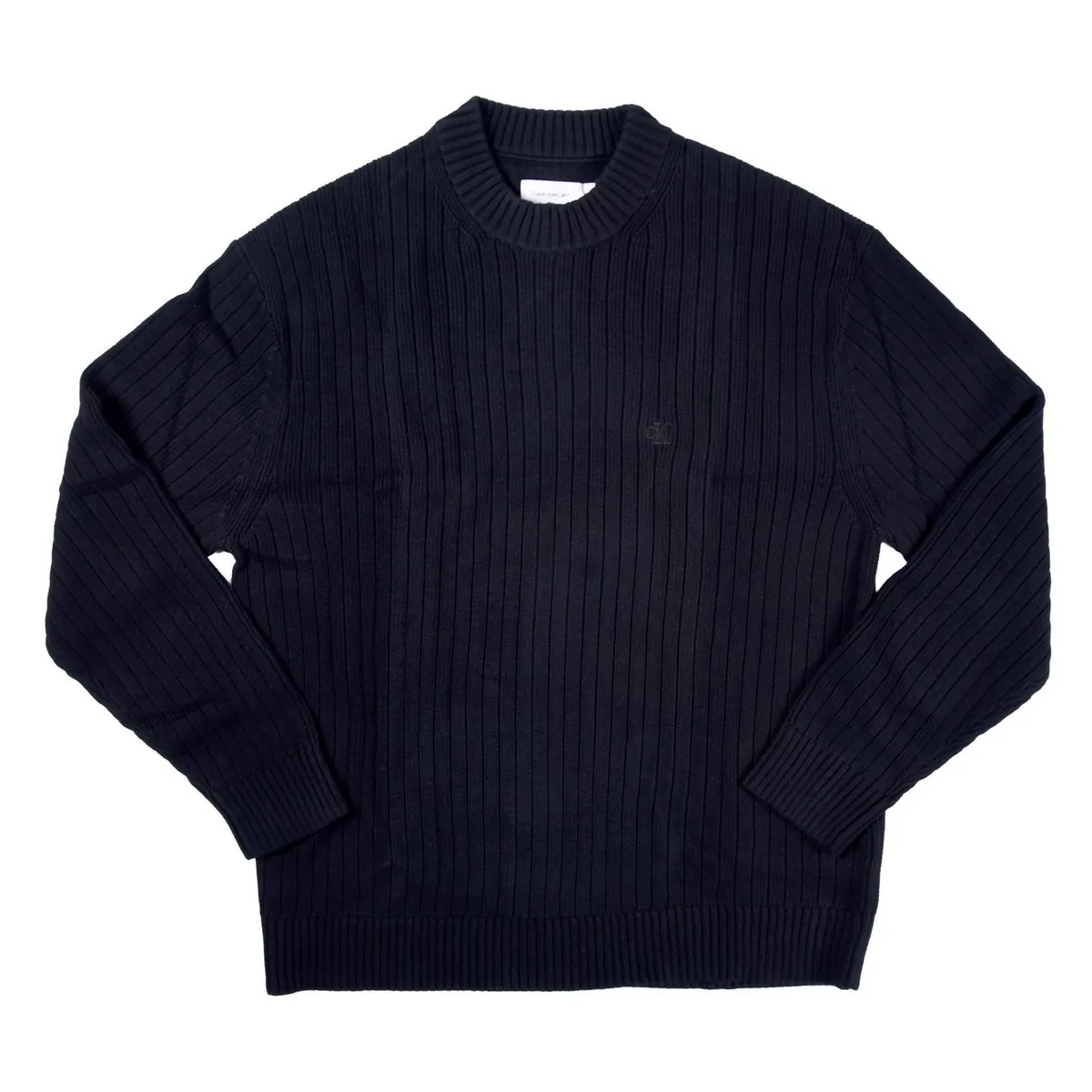 Calvin Klein Jeans Linear Sweater Herren Pullover Schwarz L