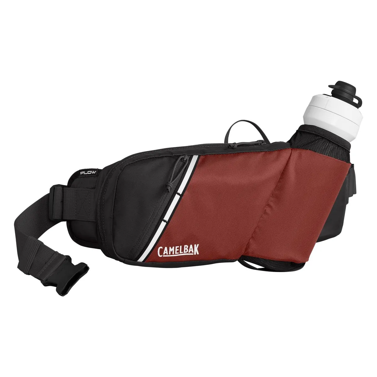 CamelBak Podium Flow Trinkgürtel 4L mit 0,6L Trinkblase Red, Black
