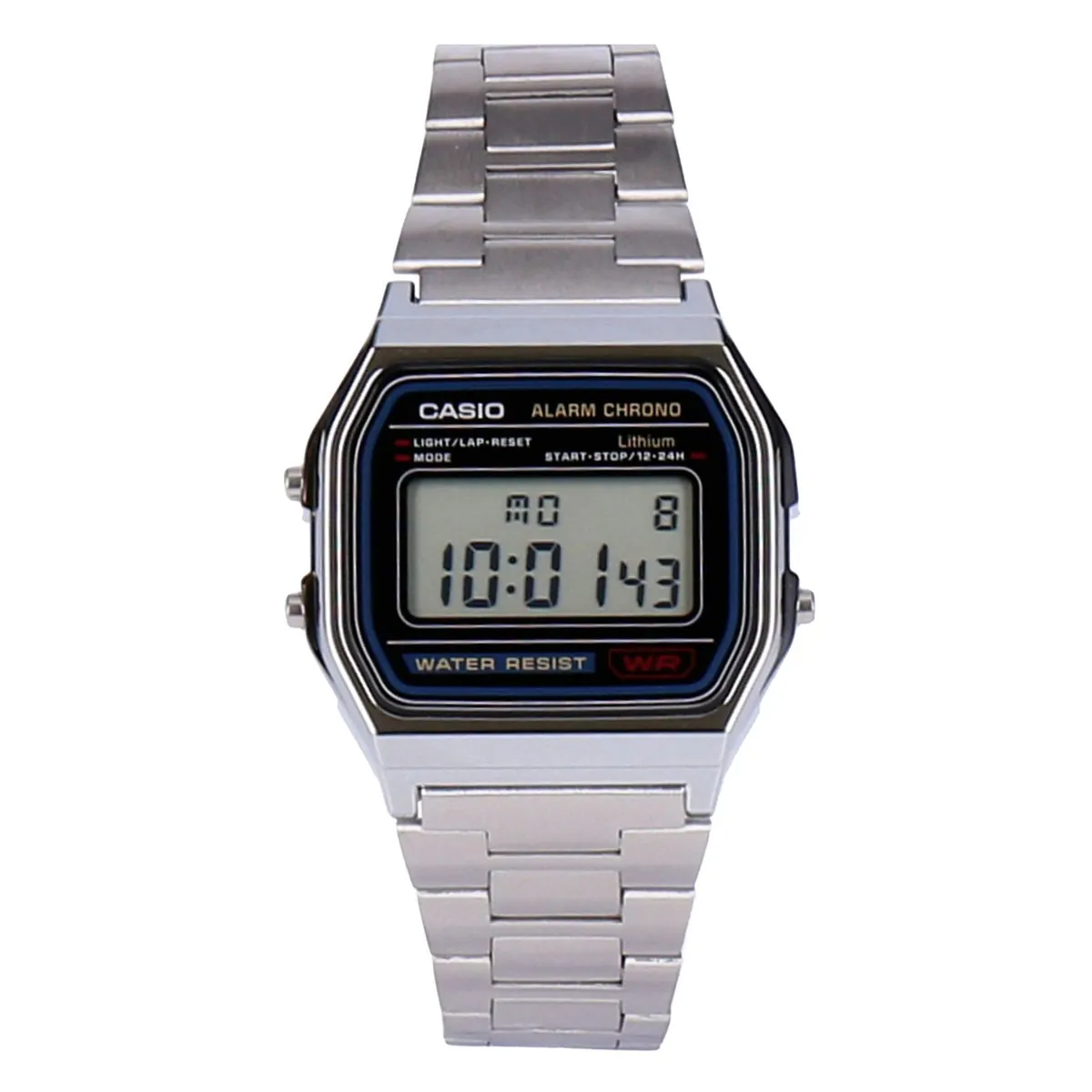 Casio A158WA-1D Vintage Armbanduhr Edelstahl Quarz