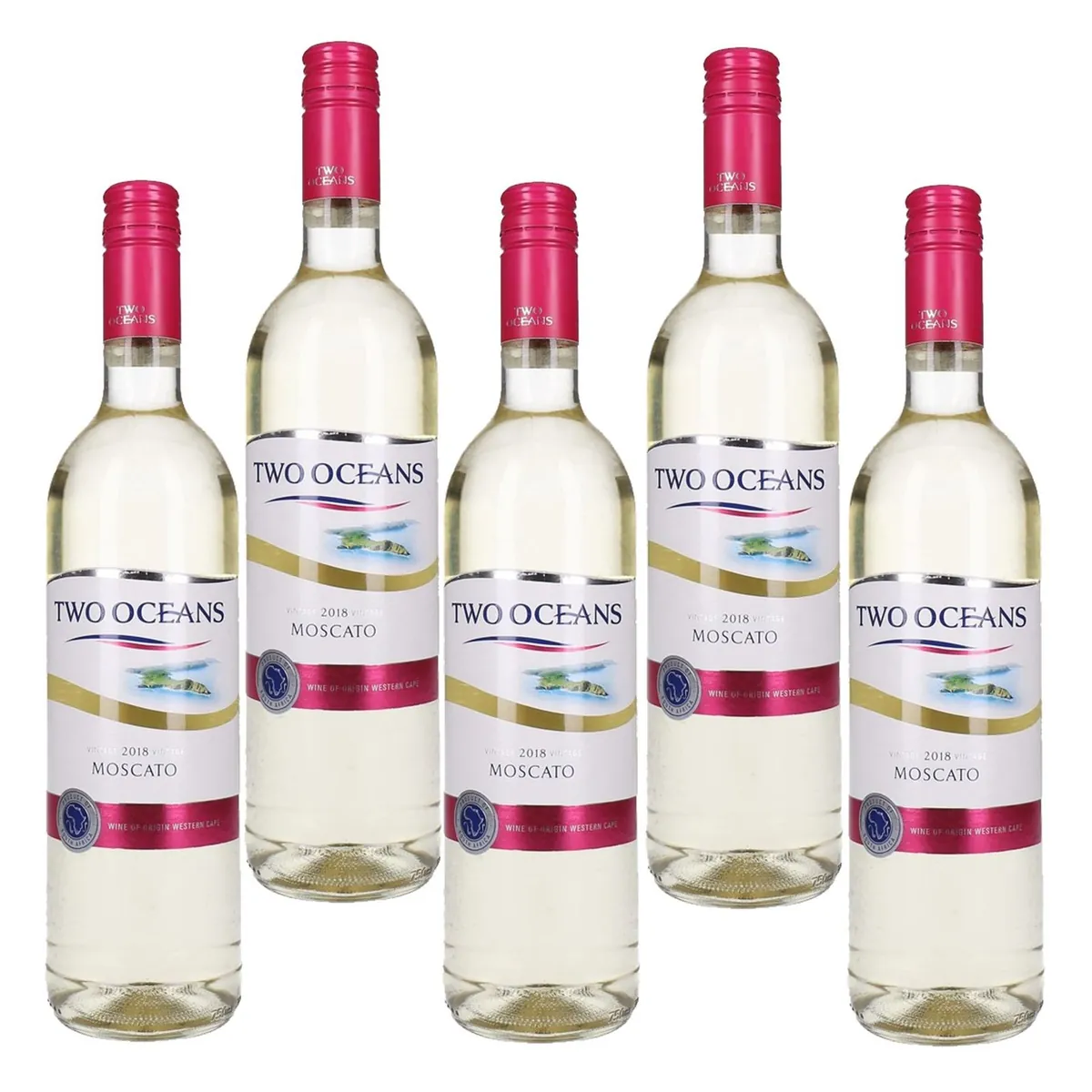 Two Ocean Moscato süss 5 x 0,75 L