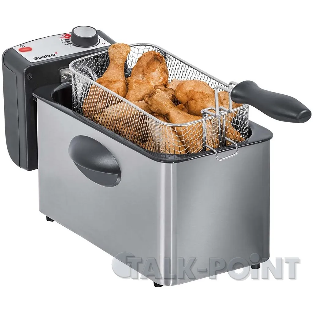 Steba DF 180 Fritteuse Edelstahl, schwarz