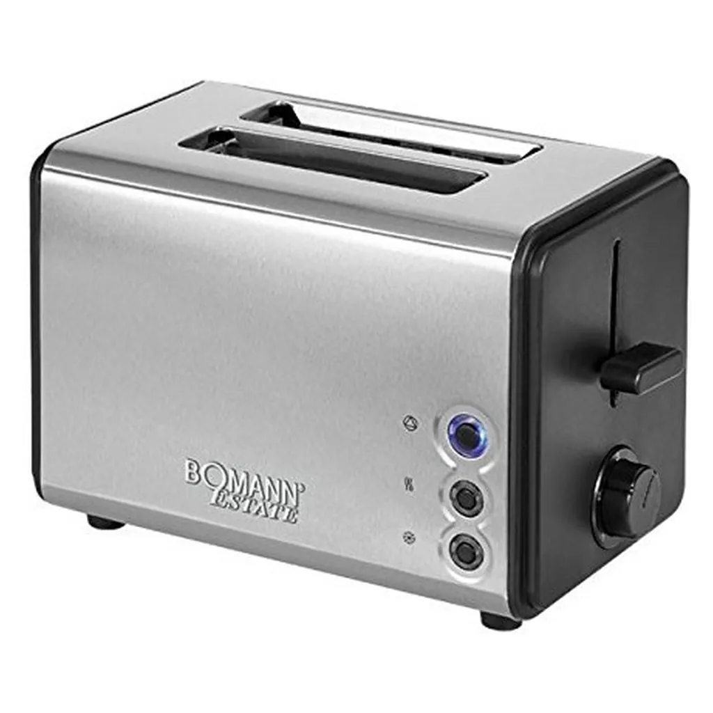 Bomann TA 1371 CB 2-Scheiben Toaster 850 W Edelstahl / Schwarz