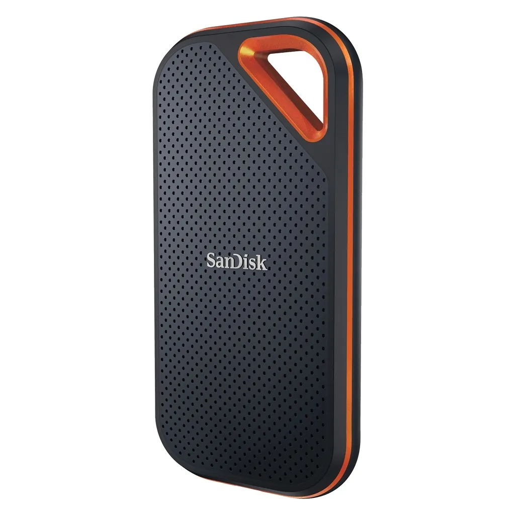 SanDisk Extreme PRO Portable SSD V2 4TB USB Typ-C Gen 2 (3.1 Gen 2) Schwarz, Orange