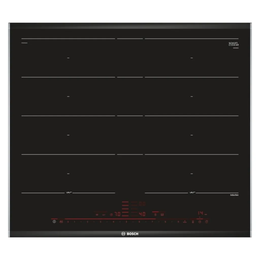 Bosch Serie 8 PXY675DC1E Kochfeld Schwarz Integriert Zonen-Induktionskochfeld 4 Zone(n)