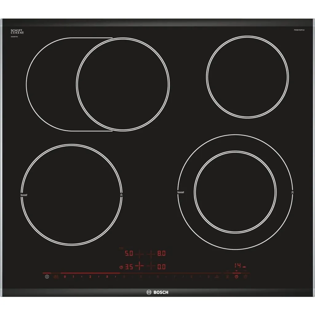Bosch PKN675DP1D Glaskeramik-Kochfeld Serie 8