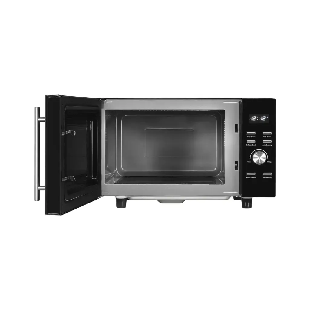 Exquisit MW8023-F-240GDI Mikrowelle mit Grill, 700W, 5 Stufen, 23L Schwarz