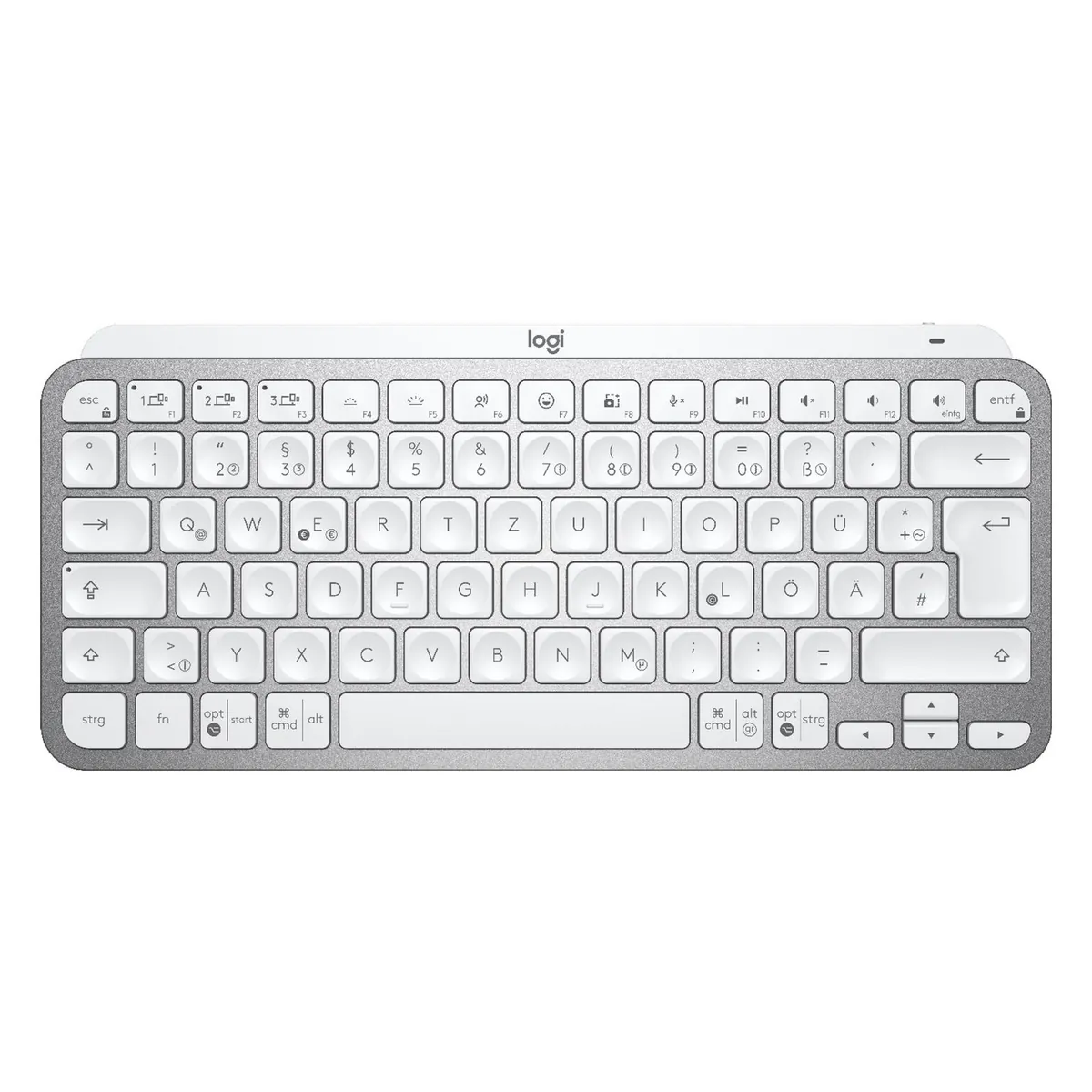 Logitech MX Keys Mini Bluetooth Tastatur QWERTZ Hellgrau