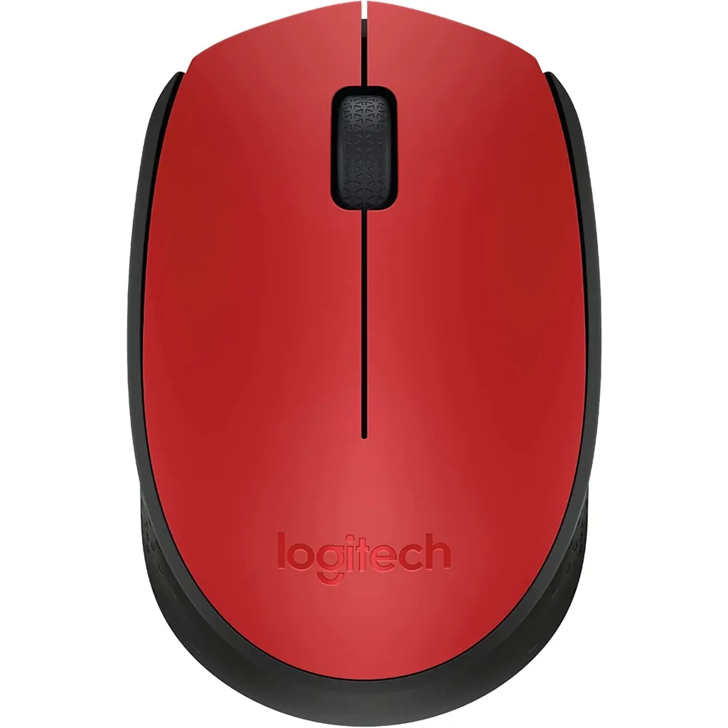 Logitech M171 Kabellose Maus Rot / schwarz Wireless Mouse