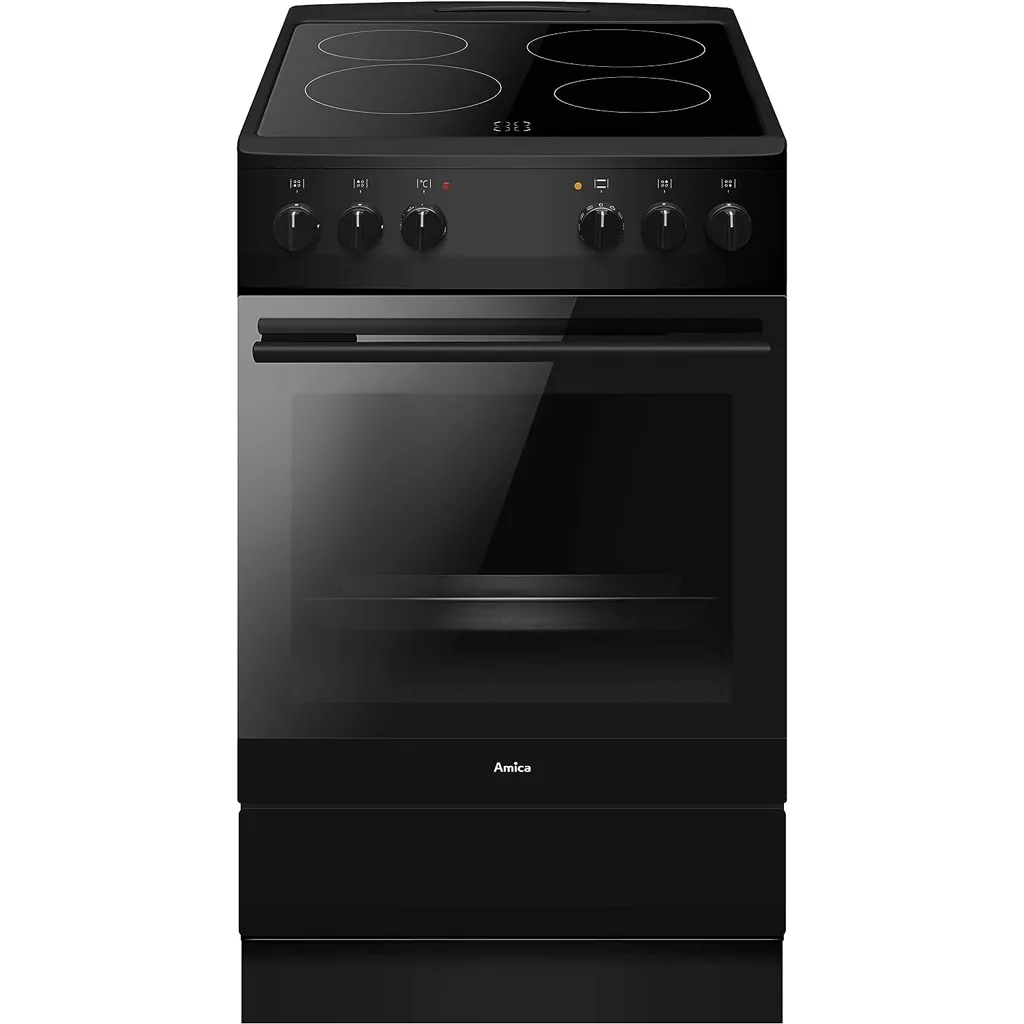 Amica SHC 11509 SM Standherd freistehend mit Glaskeramikkochfeld