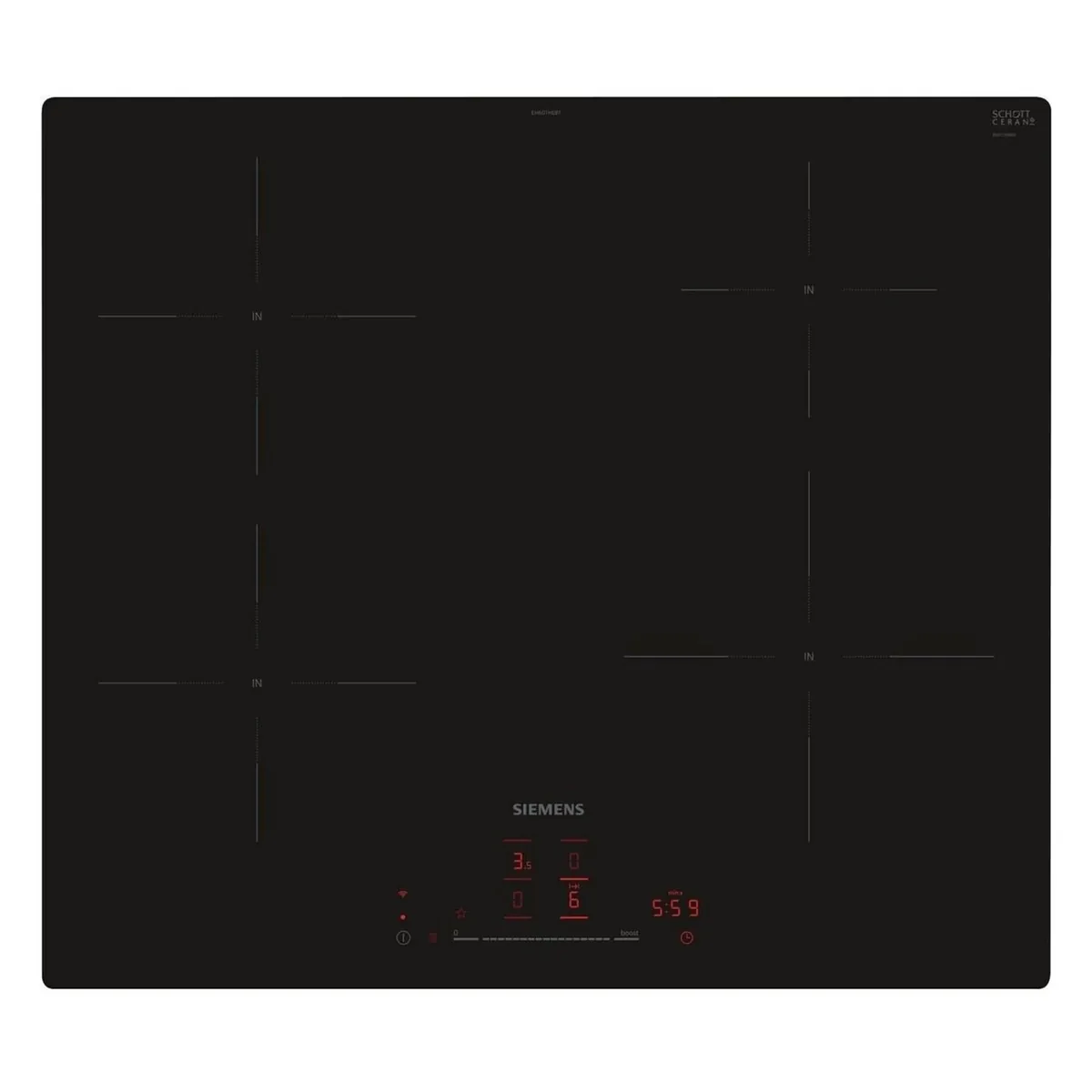 Siemens iQ100 EH601HEB1E Induktionskochfeld Schwarz Integriert 60 cm 4 Zone(n)
