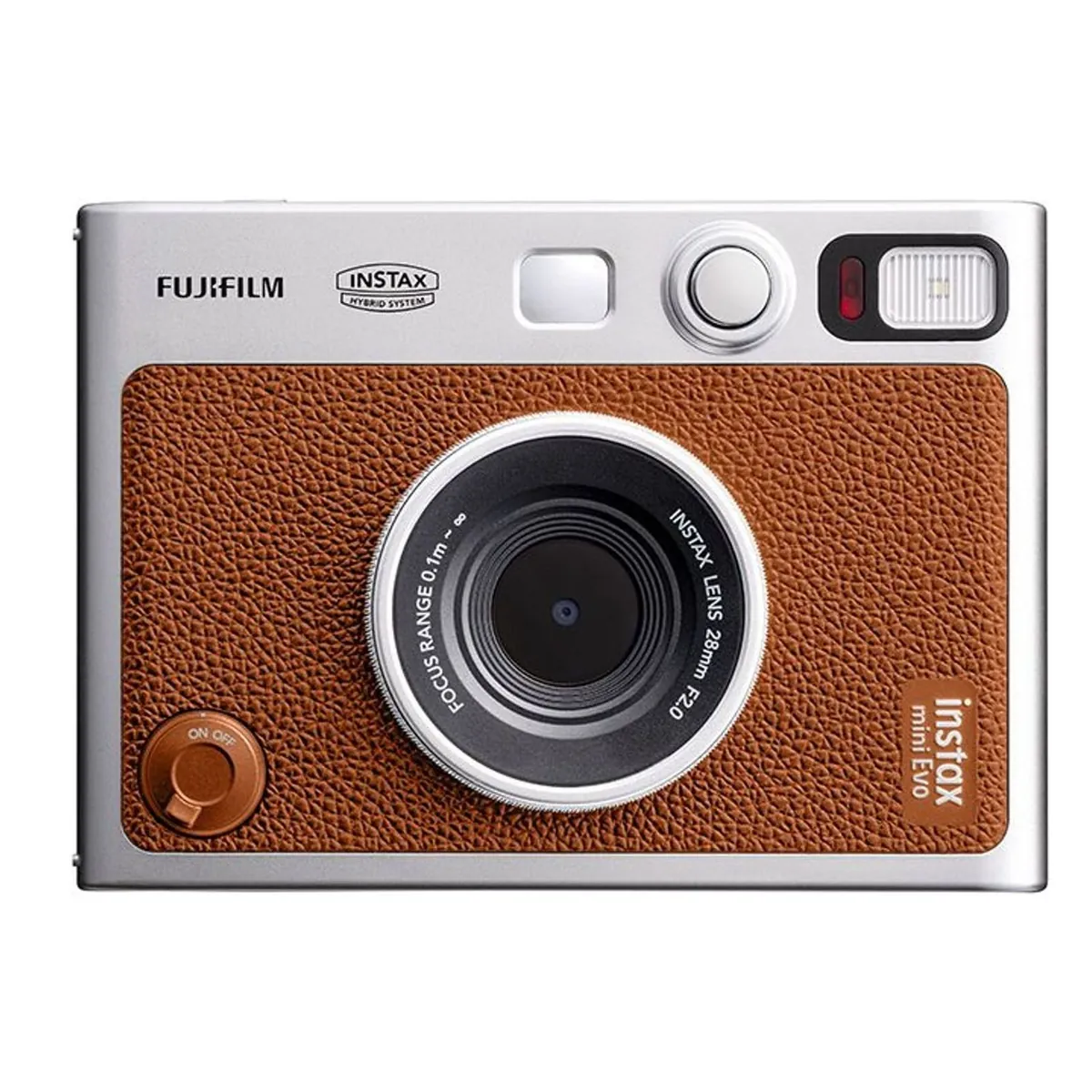 Fujifilm Instax Mini Evo USB-C Sofortbildkamera 1/5" 2560 x 1920 Pixel CMOS Braun, Silber