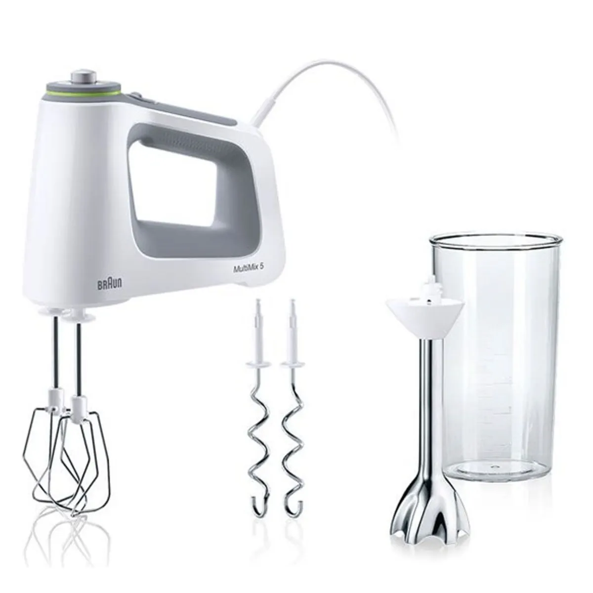 Braun HM 5107 WH Handmixer 750 W Grau, Weiß