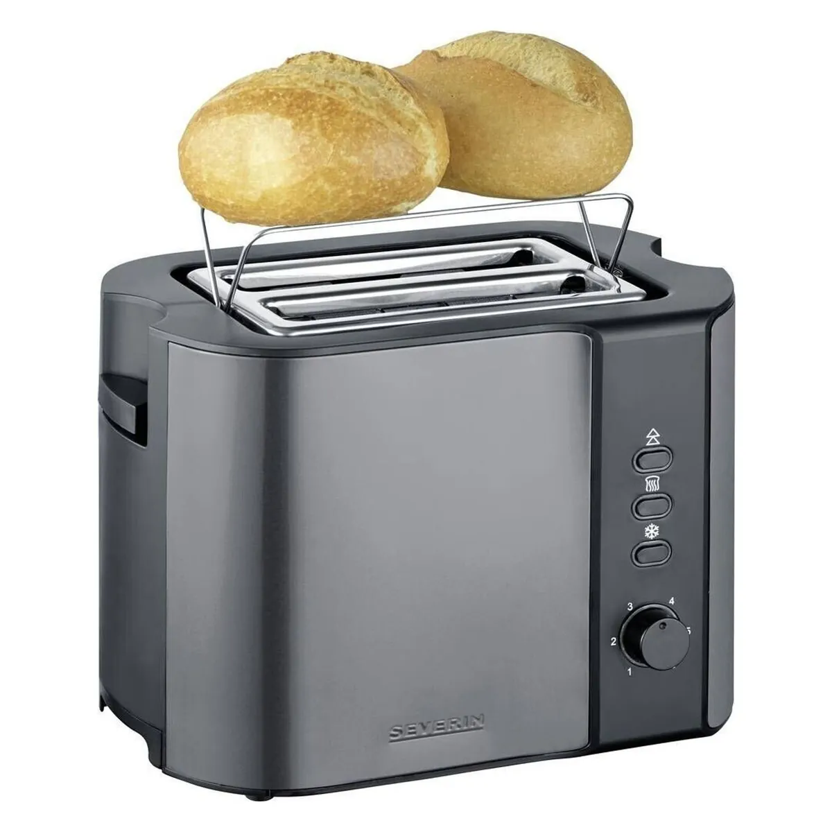 Severin AT 9573 Toaster 2 Scheibe(n) 800 W Anthrazit, Schwarz