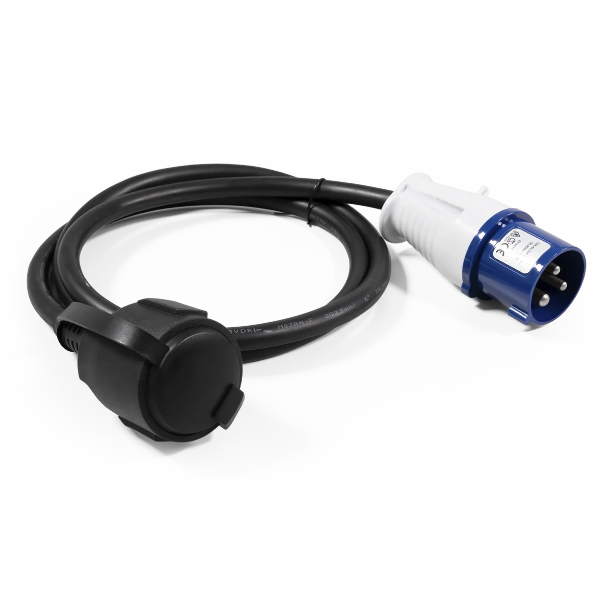 CEE-Adapter 1,5m CEE-Stecker 16A->Schuko Kupplung