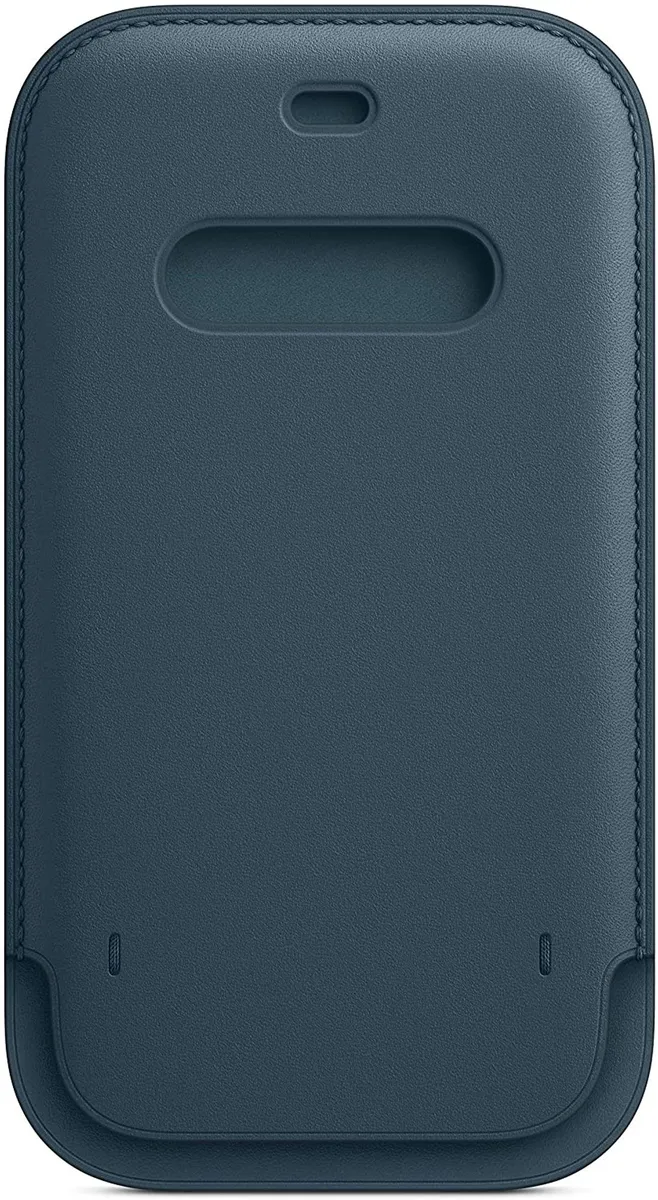 Apple iPhone 12 Pro Max Lederhülle Anhänger MagSafe Tasche Case Cover Blau