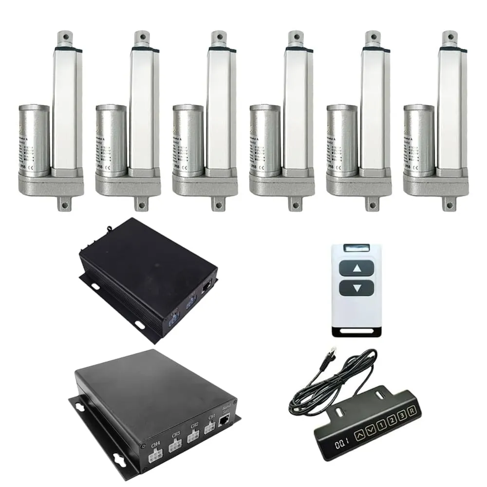 12V 24V 2000N Sechs Elektrische Linearantriebe A Synchronsteuerungskit (Modell 0043101)