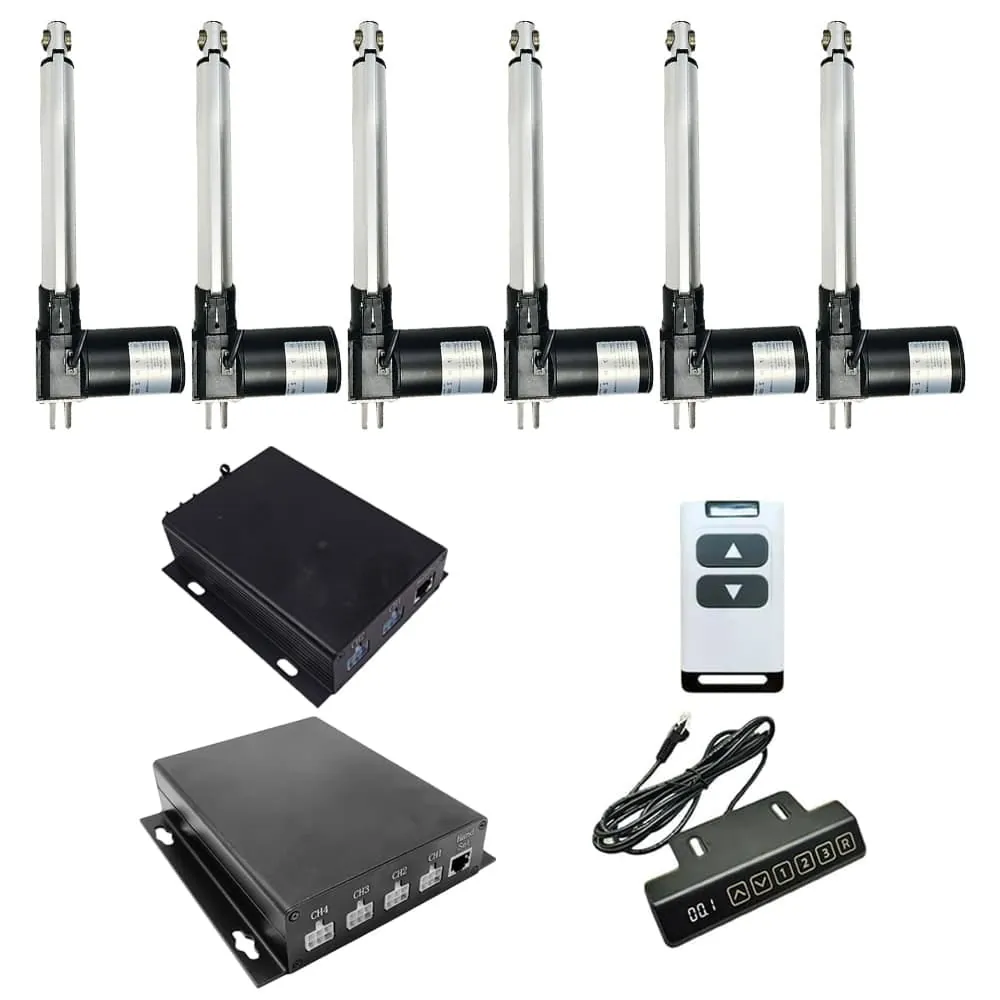 12V 24V 6000N Sechs Industrielle Elektrische Linearantriebe Synchronsteuerungskit (Modell 0043103)