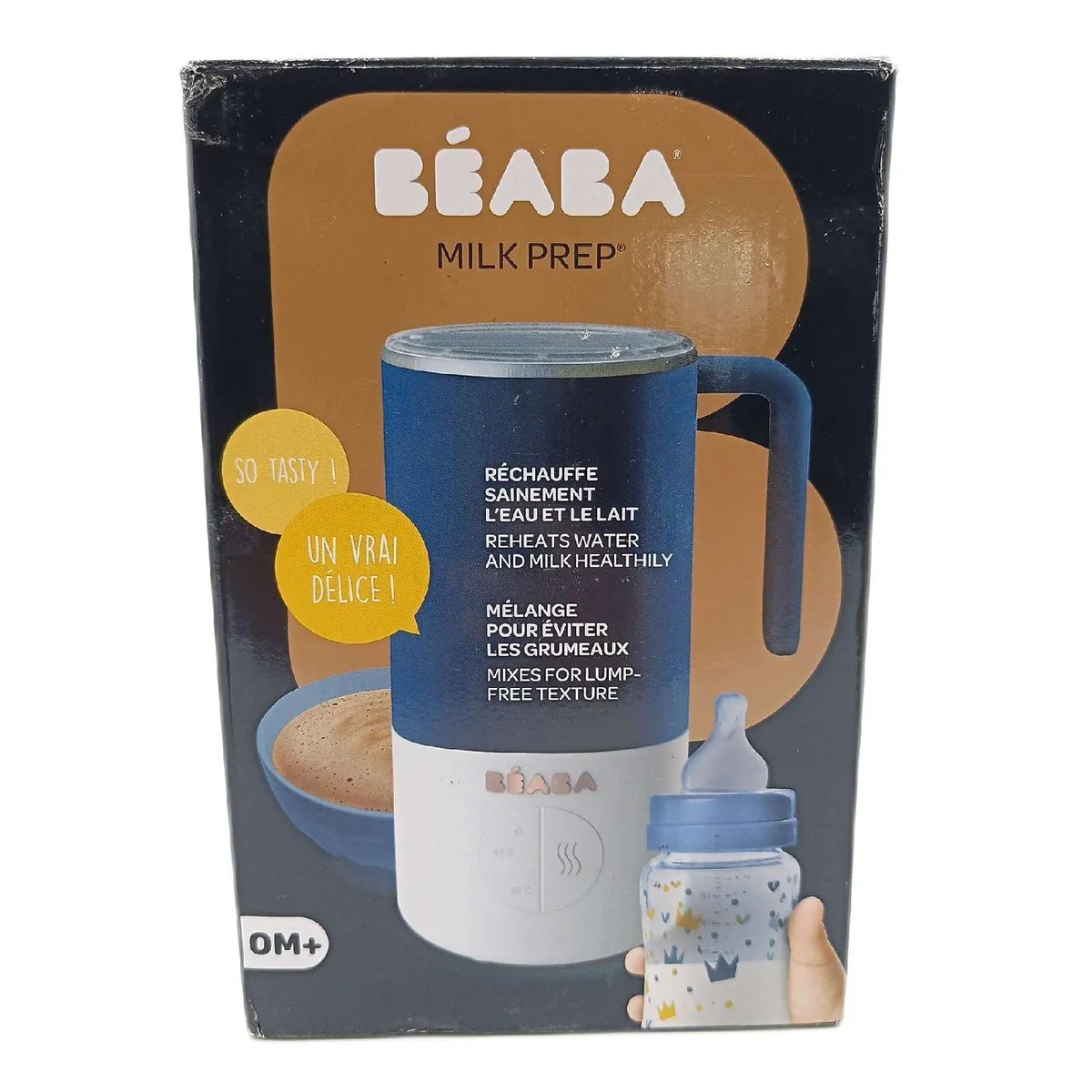 BEABA Zubereiter Fläschchen Babybedarf Milk Prep Schnell Heizend Blau für Babys Kle