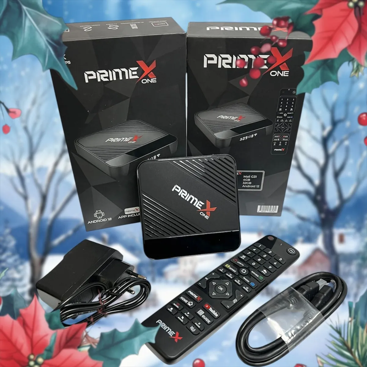 AKTION "PrimeX One 8K 30FPS, 4K 60FPS Android 12.0 Dual Wifi Streaming Box"