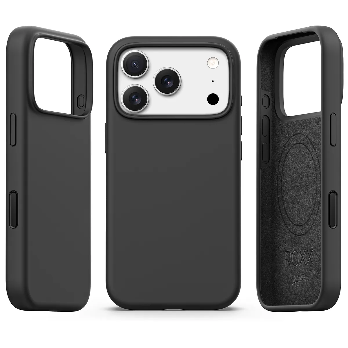 ROXX Silikon Hülle | iPhone 17 Pro Max | Mit Kameraknopf | Mit MagSafe