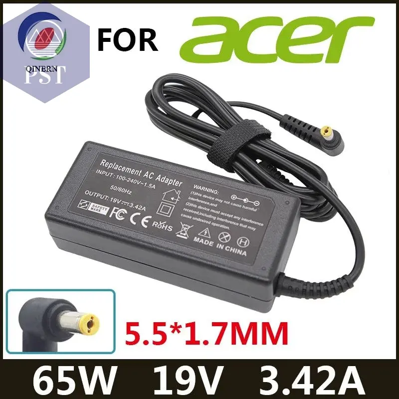 Laptop Ladegerät Acer 19V 3.42A 65W 5.5*1.7mm AC Laptop Charger Adapter For Acer Aspire 5315 5630 5735 5920 5535 5738 6920 6530G 7739Z Power Supply