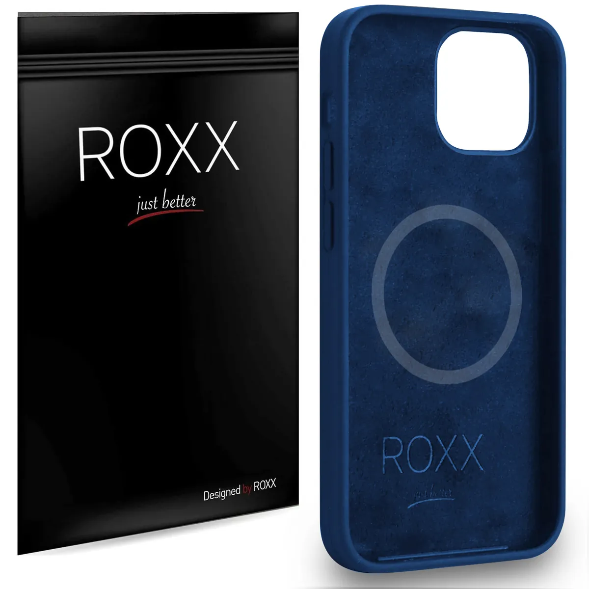ROXX Silikon Hülle | iPhone 14 Plus | MagSafe | Navy Blue