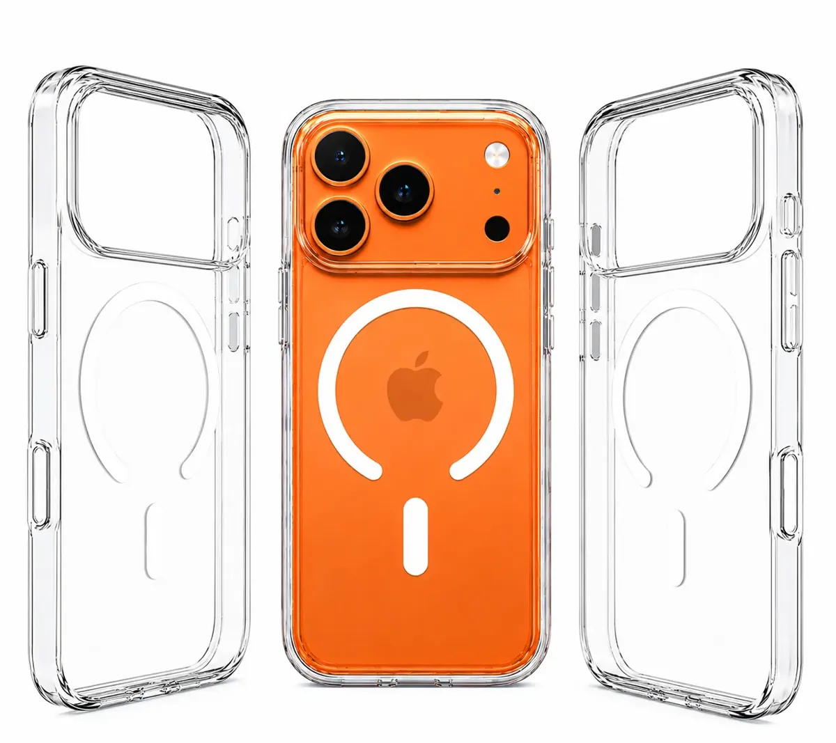 ROXX Clear Case Hülle | iPhone 17 Pro | Mit Kameraknopf | Mit MagSafe