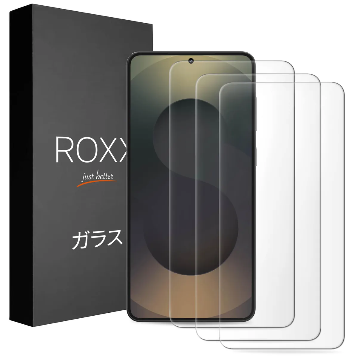 ROXX Japanisches 9H 3D Panzerglas (3 Stück) | Volle Displayabdeckung | Galaxy S25 Edge