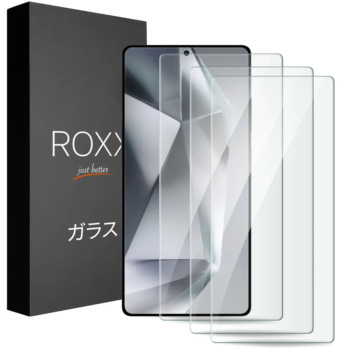 ROXX Japanisches 9H 3D Panzerglas (3 Stück) | Volle Displayabdeckung | Galaxy S25 Ultra