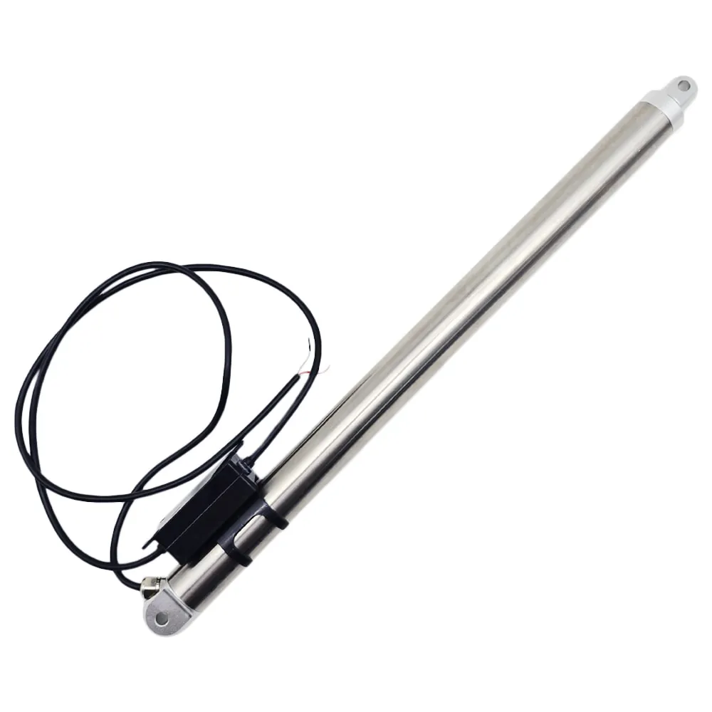 200mm Rohrförmiger Kompakter Linearantrieb aus Edelstahl – 800N Leiser Betrieb für Möbel- und Industrieautomation (Modell 0041965)