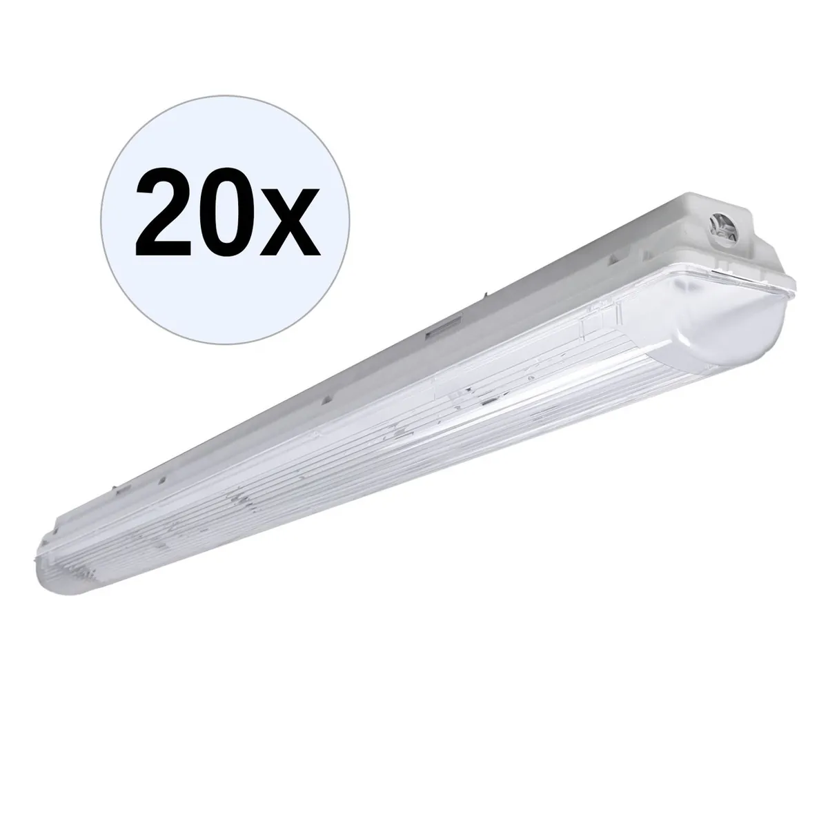 PRACHT LUNA-N T8 Feuchtraumleuchte 1x58W EVG IP66 20 Stk.