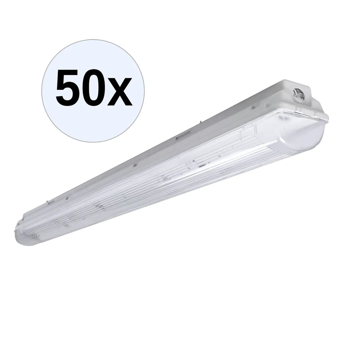 PRACHT LUNA-N T8 Feuchtraumleuchte 1x58W EVG IP66 500 Stk.
