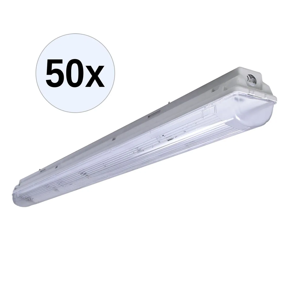 PRACHT LUNA-N T8 Feuchtraumleuchte 1x36W EVG IP66 50 Stk.